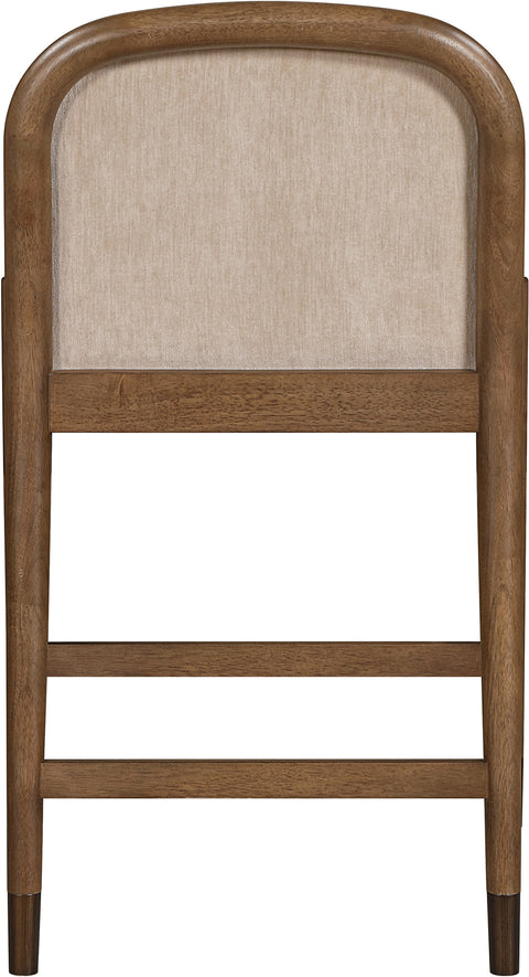 Harper Beige Fabric Upholstered Counter Stool, 1 Piece