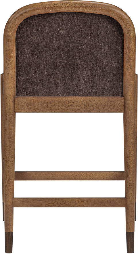 Harper Brown Fabric Upholstered Counter Stool, 1 Piece