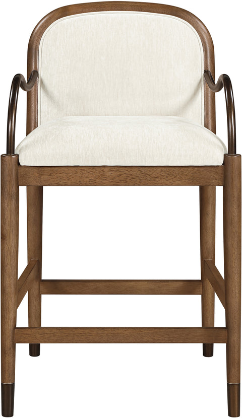 Harper Cream Fabric Upholstered Counter Stool, 1 Piece