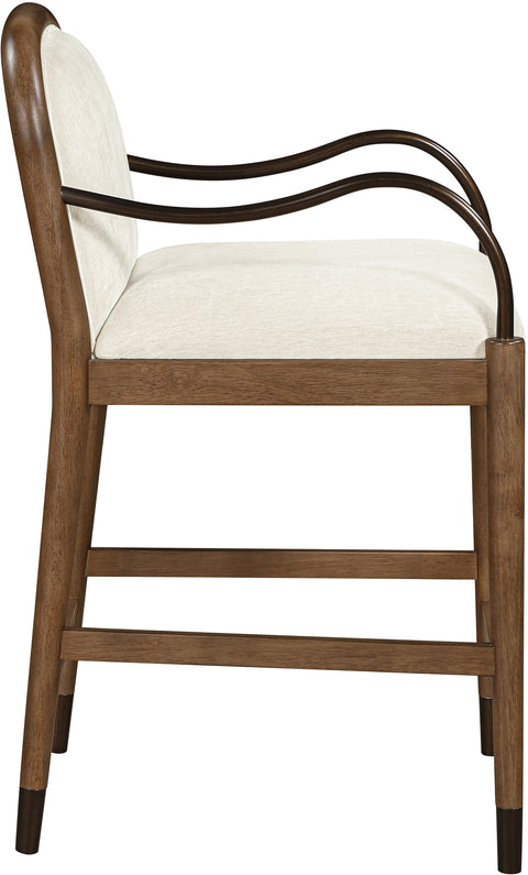 Harper Cream Fabric Upholstered Counter Stool, 1 Piece
