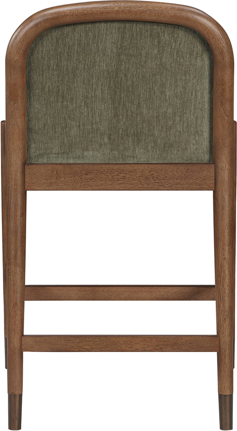 Harper Green Fabric Upholstered Counter Stool, 1 Piece