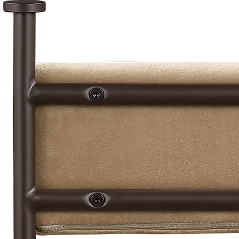 Camden Beige Velvet Performance Fabric Upholstered Counter Stool, 2-Piece