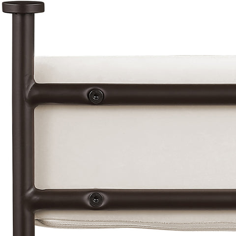 Camden Cream Velvet Performance Fabric Upholstered Counter Stool, 2-Piece