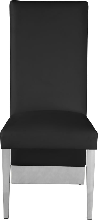 Abigail Black Faux Leather Dining Chair C