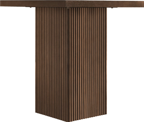 Willow 32" Brown Oak Veneer And Solid Wood Counter Height Table, 1 Piece