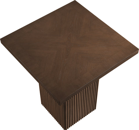 Willow 32" Brown Oak Veneer And Solid Wood Counter Height Table, 1 Piece