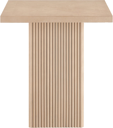 Willow 32" Natural Oak Veneer And Solid Wood Counter Height Table, 1 Piece