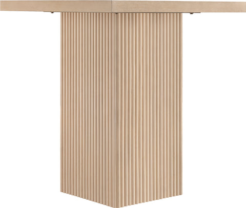 Willow 32" Natural Oak Veneer And Solid Wood Counter Height Table, 1 Piece