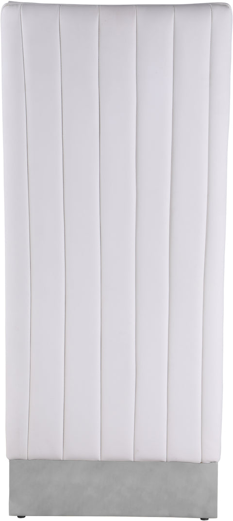 Abigail White Faux Leather Dining Chair C