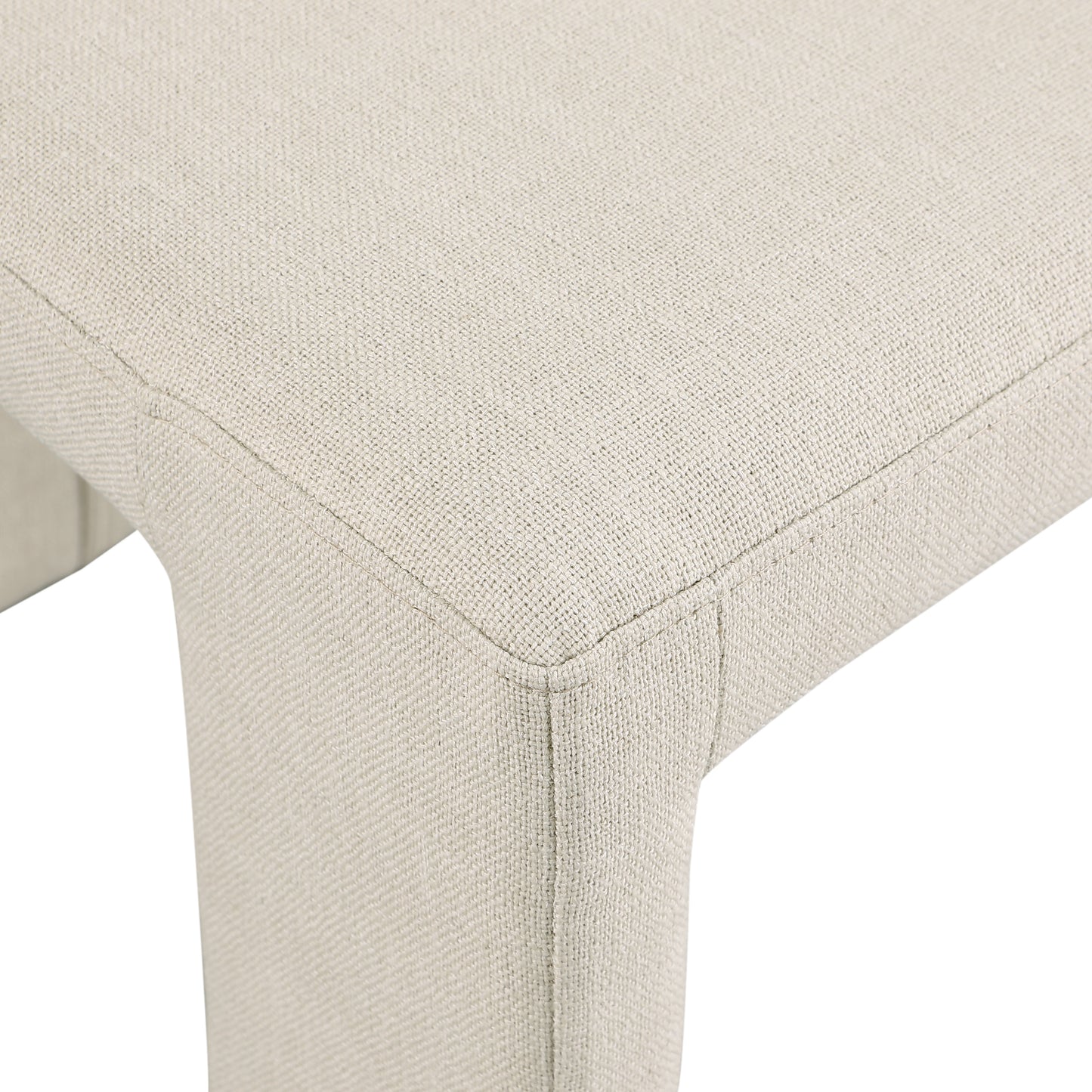 pandora beige linen textured fabric dining chair c