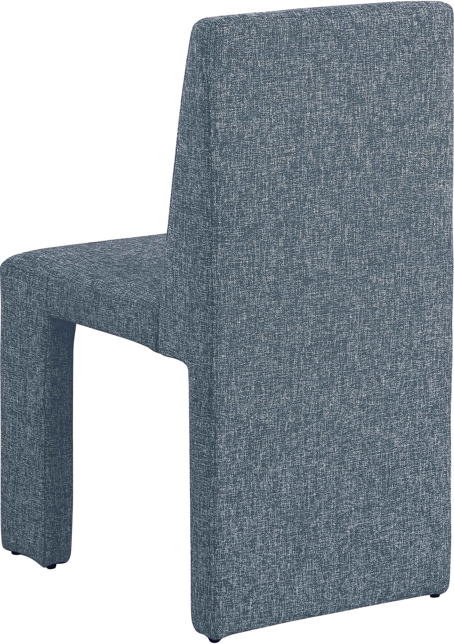 pandora blue linen textured fabric dining chair c