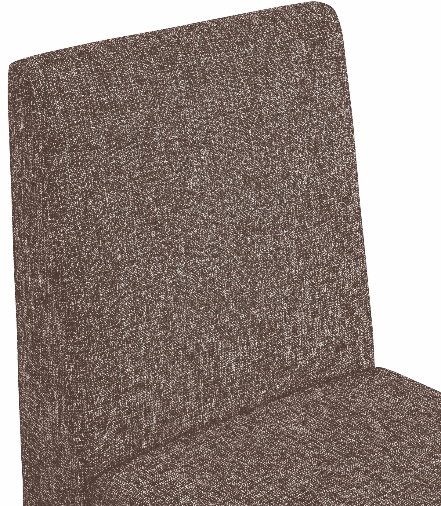 pandora brown linen textured fabric dining chair c