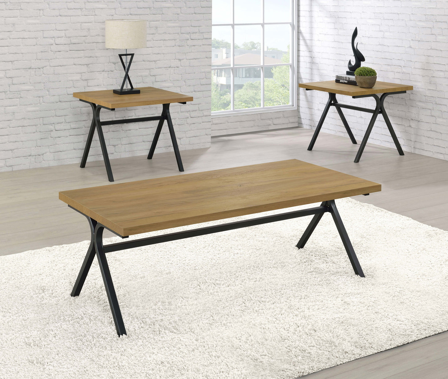 3 pc coffee table set