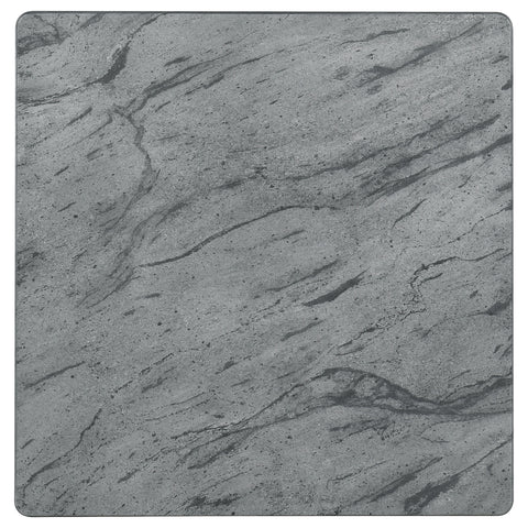 Diane Square Faux Marble Side End Table Grey and BlackGrey Faux Marble