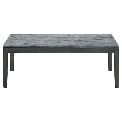 Aviano 2-piece Coffee and End Table Set Grey Faux Marble