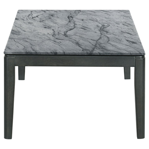 Aviano 2-piece Coffee and End Table Set Grey Faux Marble