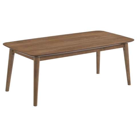 Kingston 3-piece Rectangular Coffee Table Set Natural WalnutNatural Walnut
