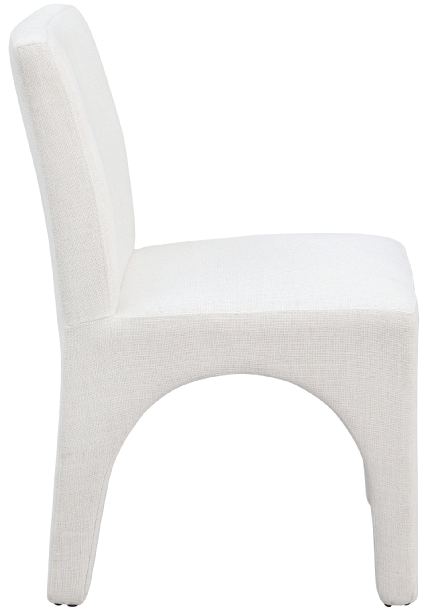 galaxy cream linen textured fabric dining chair c