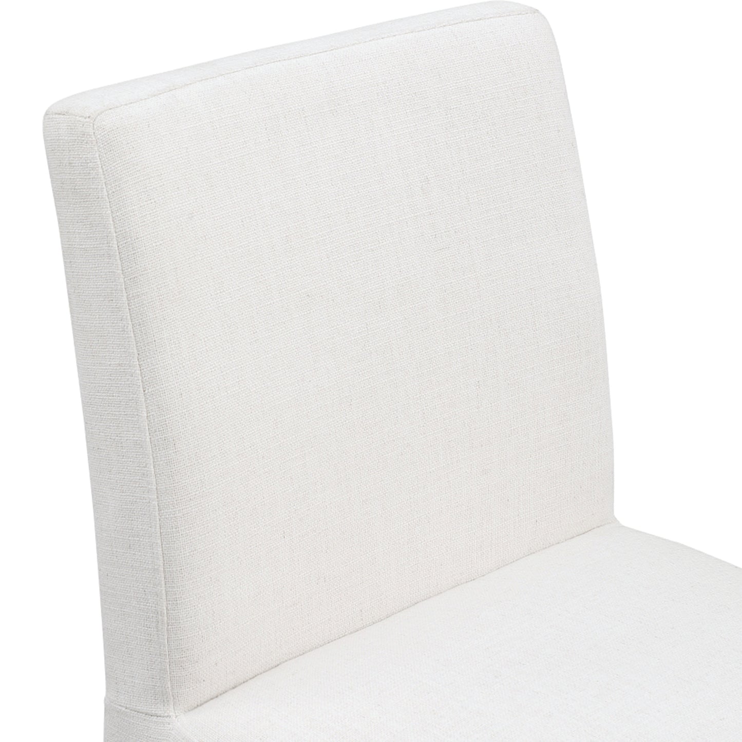 galaxy cream linen textured fabric dining chair c