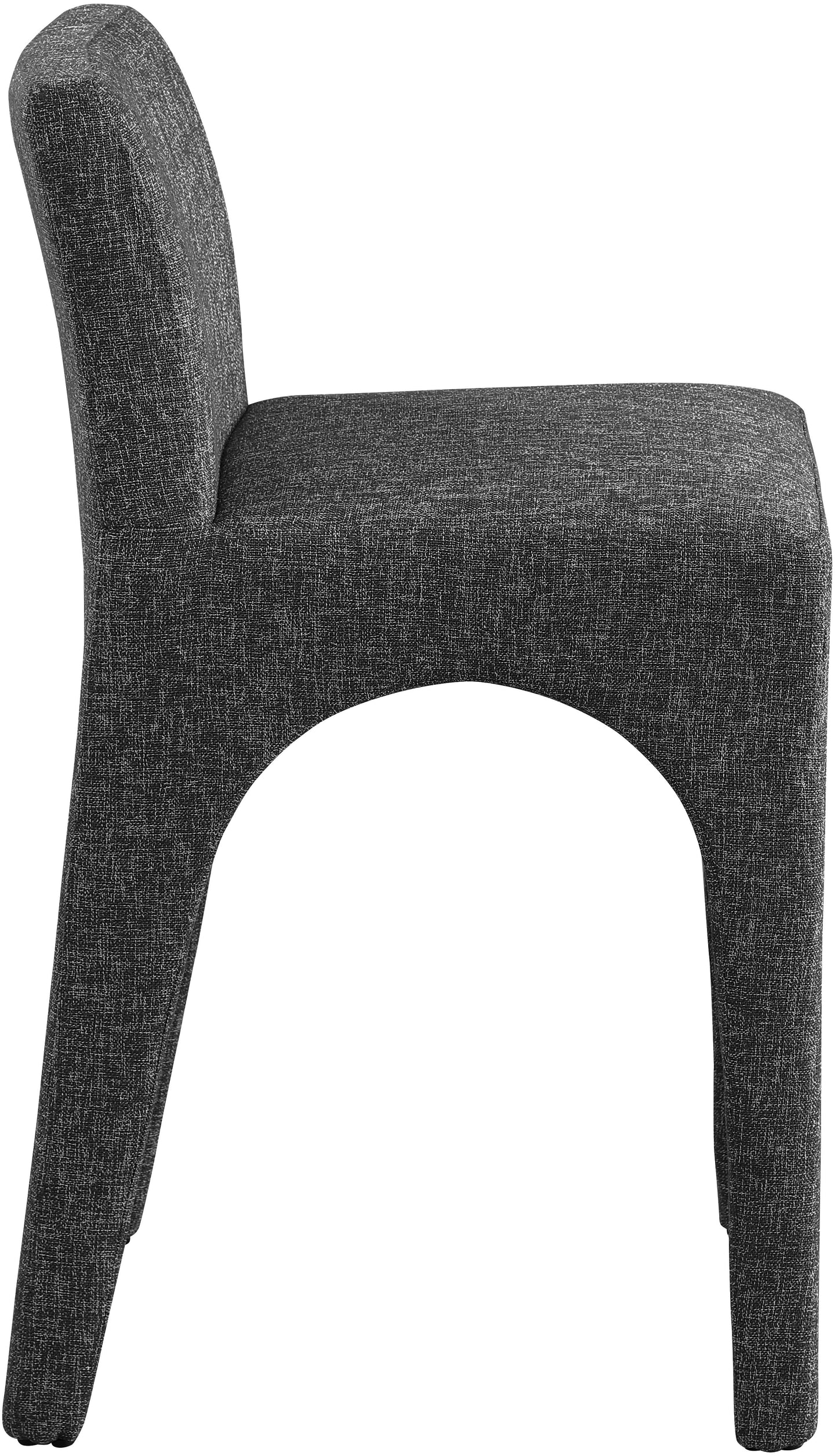 galaxy black linen textured fabric stool c