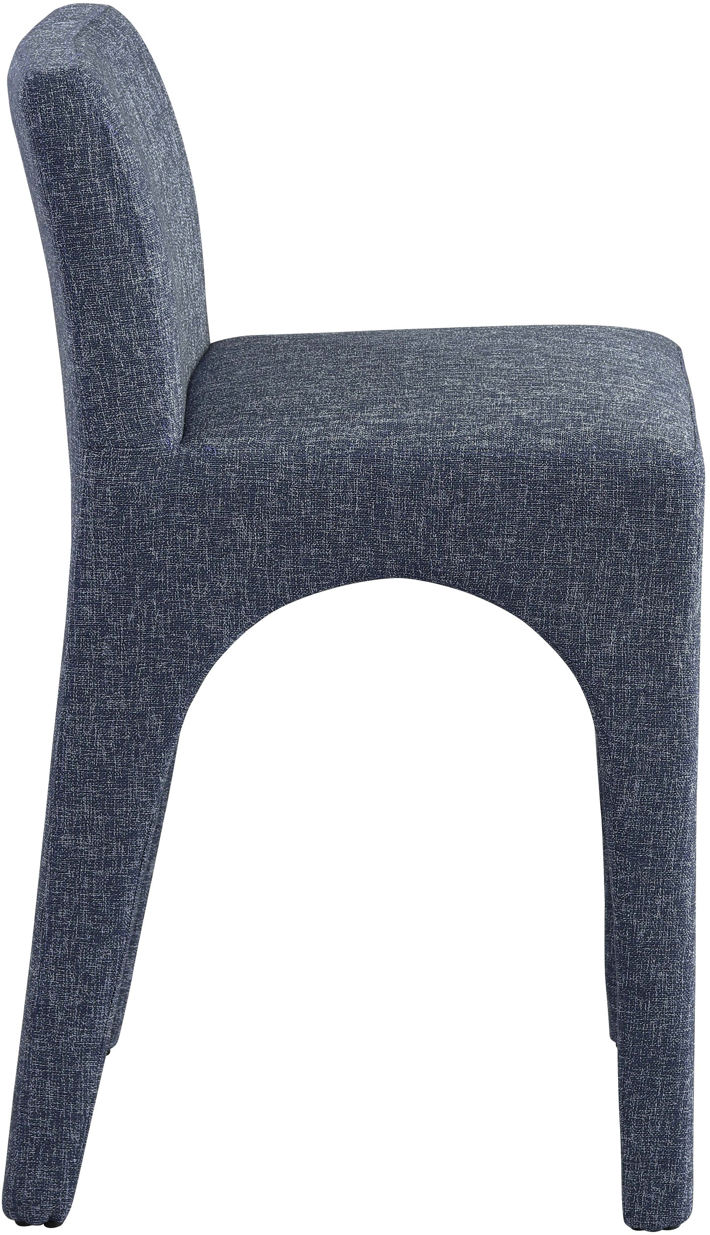 galaxy blue linen textured fabric stool c