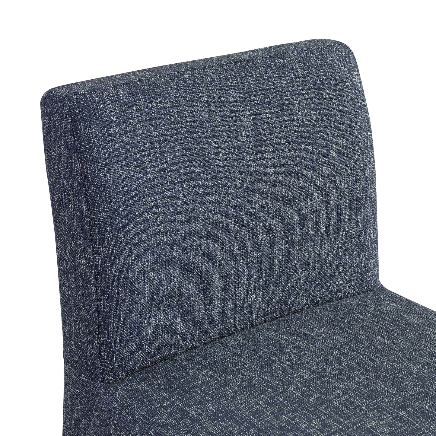galaxy blue linen textured fabric stool c