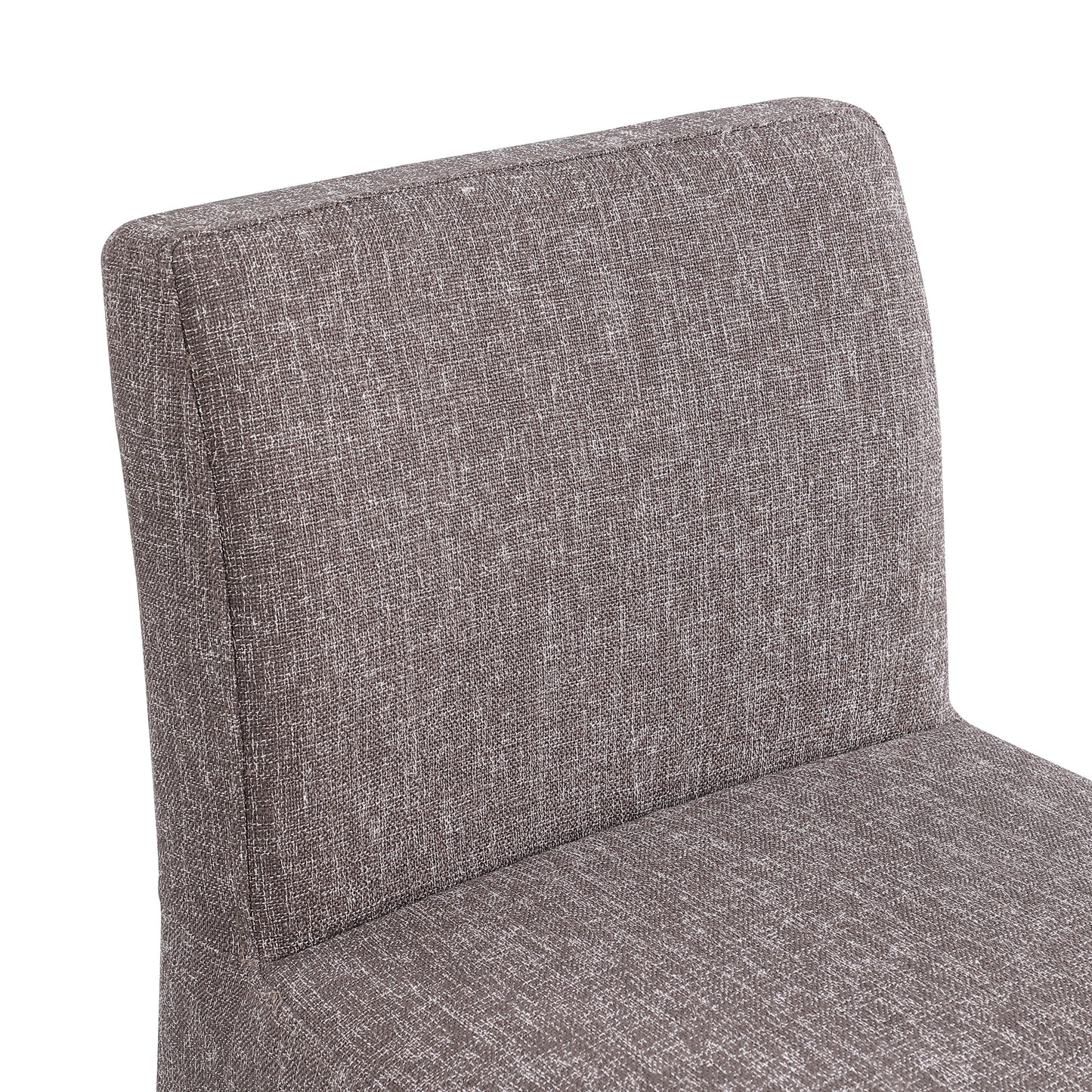 galaxy brown linen textured fabric stool c