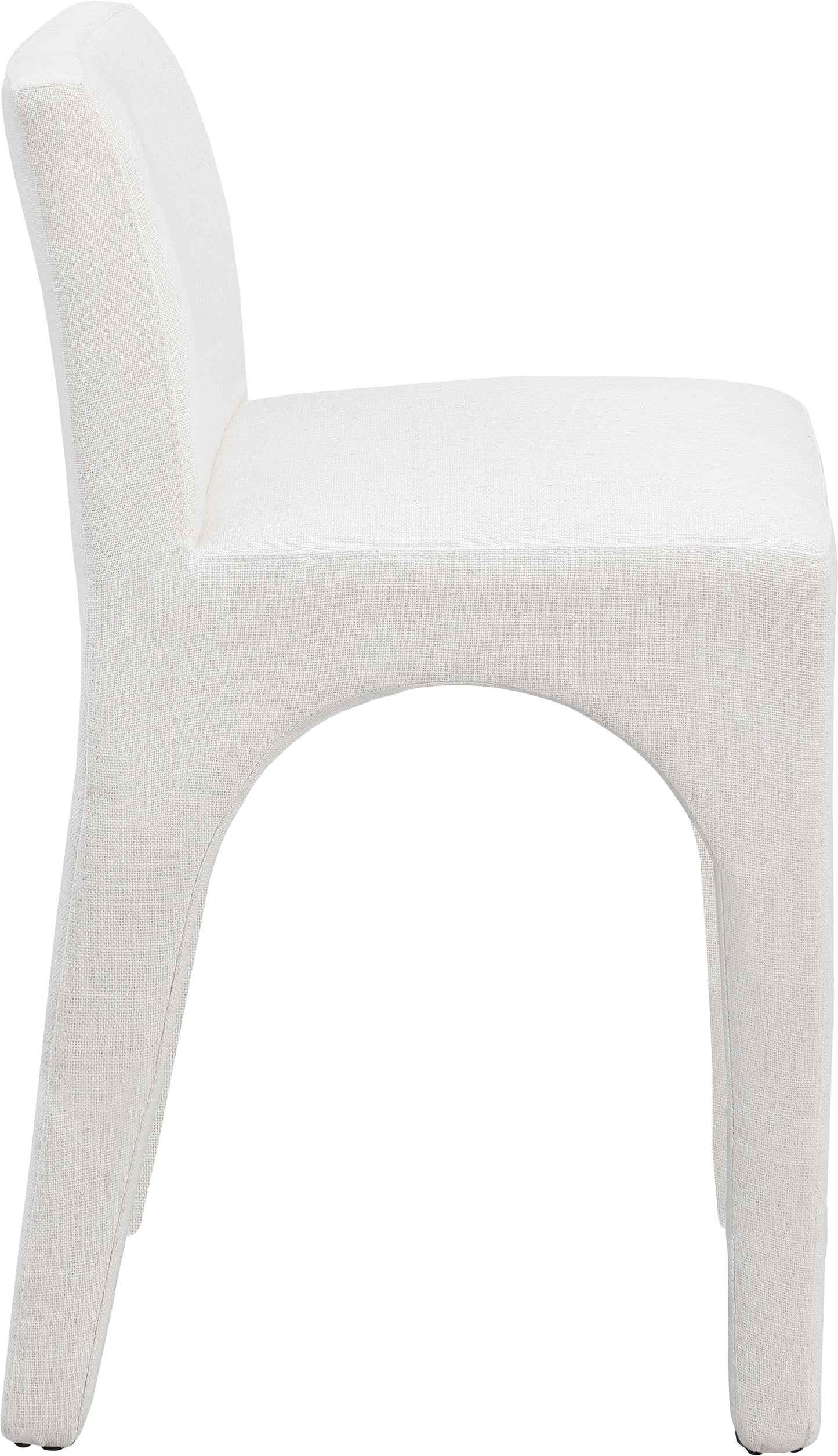 galaxy cream linen textured fabric stool c