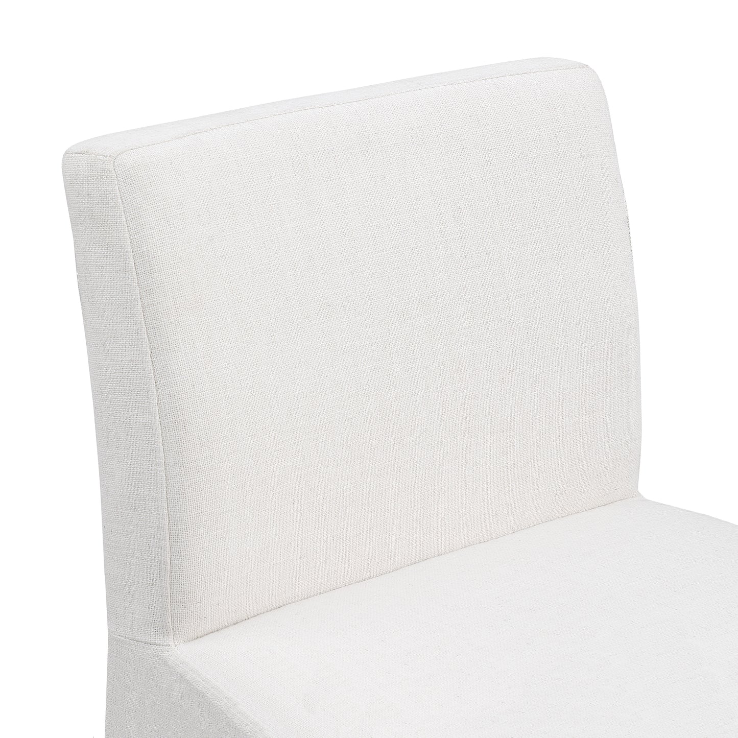 galaxy cream linen textured fabric stool c