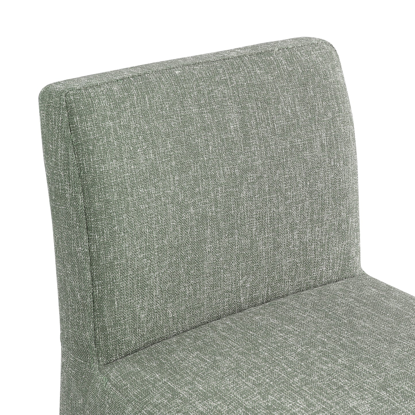 galaxy green linen textured fabric stool c