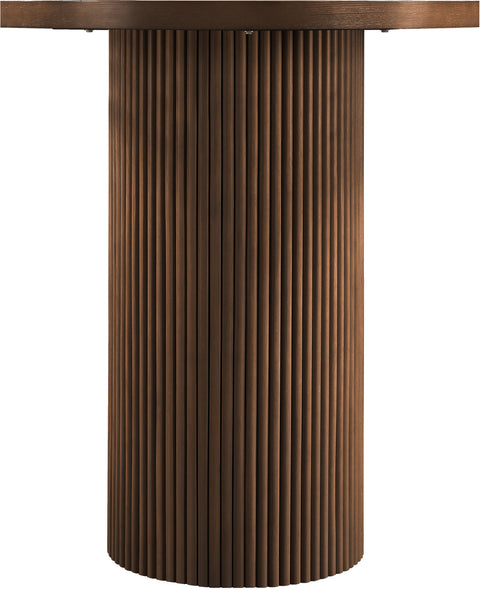 Willow 36" Brown Oak Veneer And Solid Wood Bar Height Table, 1 Piece
