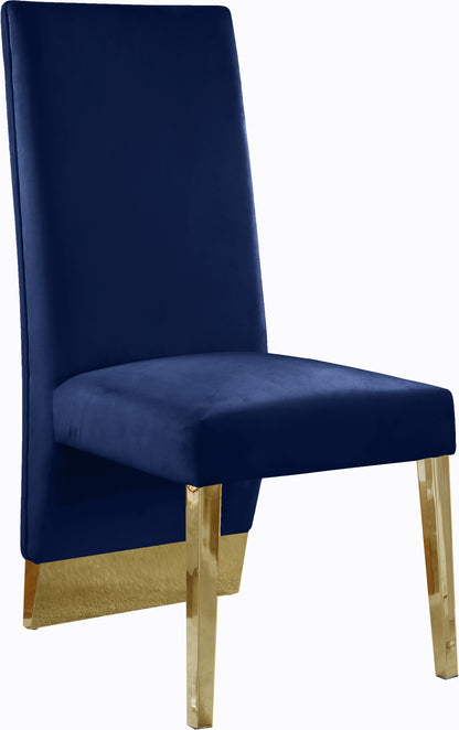 Bloom Navy Velvet Dining Chair