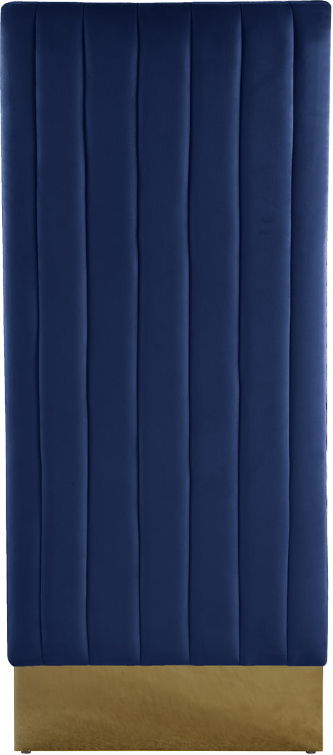 Bloom Navy Velvet Dining Chair