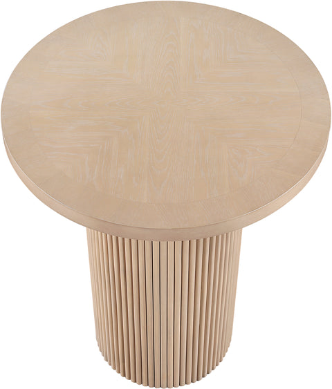 Willow 36" Natural Oak Veneer And Solid Wood Bar Height Table, 1 Piece