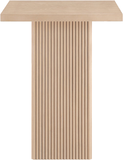 Willow 32" Natural Oak Veneer And Solid Wood Bar Height Table, 1 Piece