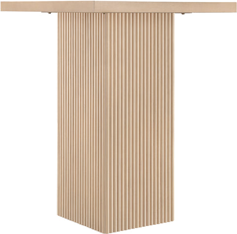 Willow 32" Natural Oak Veneer And Solid Wood Bar Height Table, 1 Piece