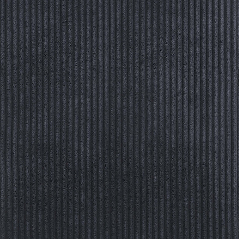 Aubrey Black Microsuede Corduroy Fabric Dining Chair