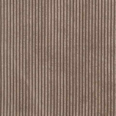 Aubrey Brown Microsuede Corduroy Fabric Dining Chair
