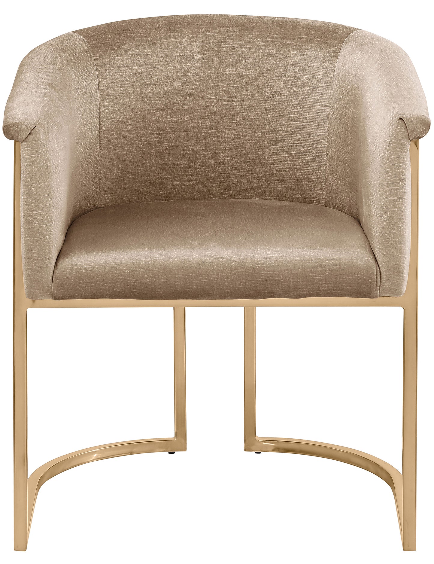 love beige velvet dining chair c