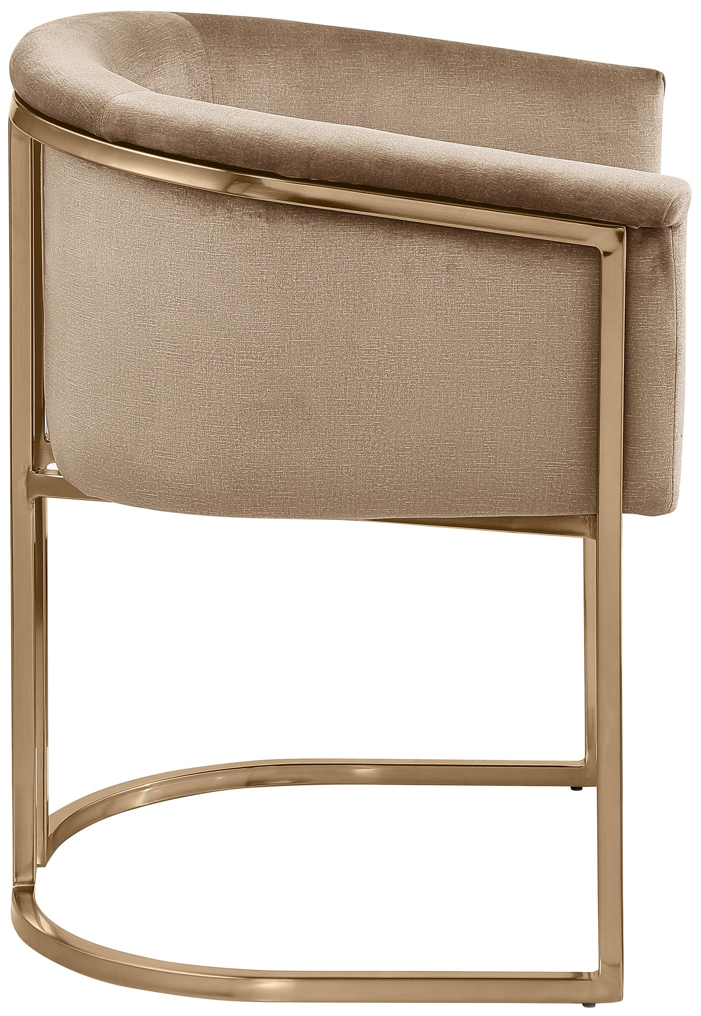 love beige velvet dining chair c