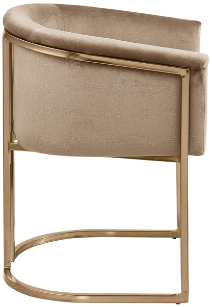 Love Beige Velvet Dining Chair C