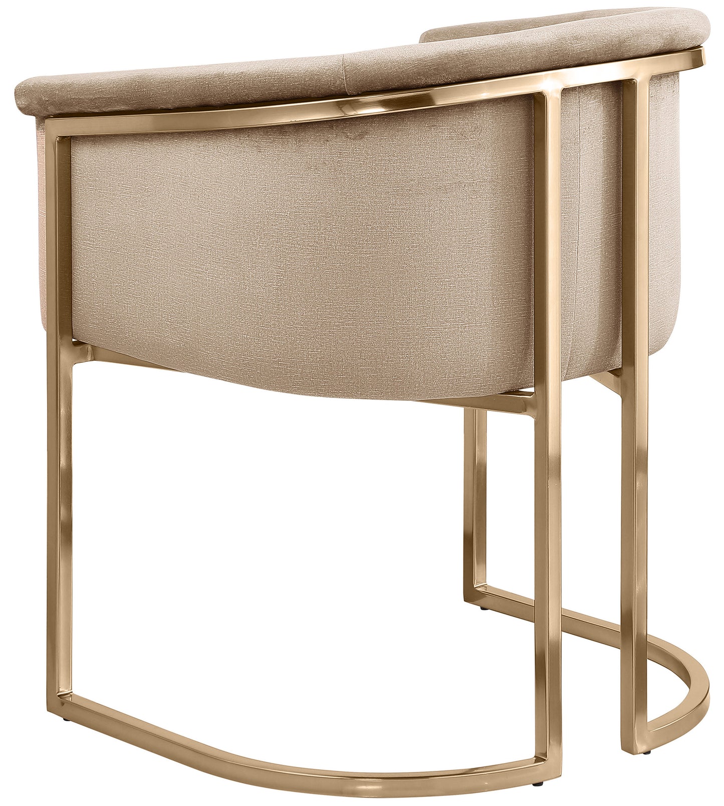 love beige velvet dining chair c