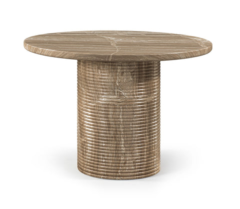 Dorian 43" Beige Concrete Indoor/Outdoor Dining Table, 1 Piece