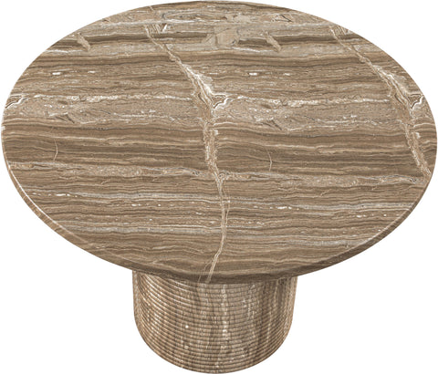 Dorian 43" Beige Concrete Indoor/Outdoor Dining Table, 1 Piece