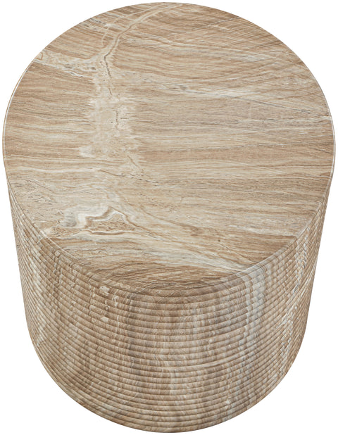 Dorian Beige Concrete Indoor/Outdoor End Table, 1 Piece