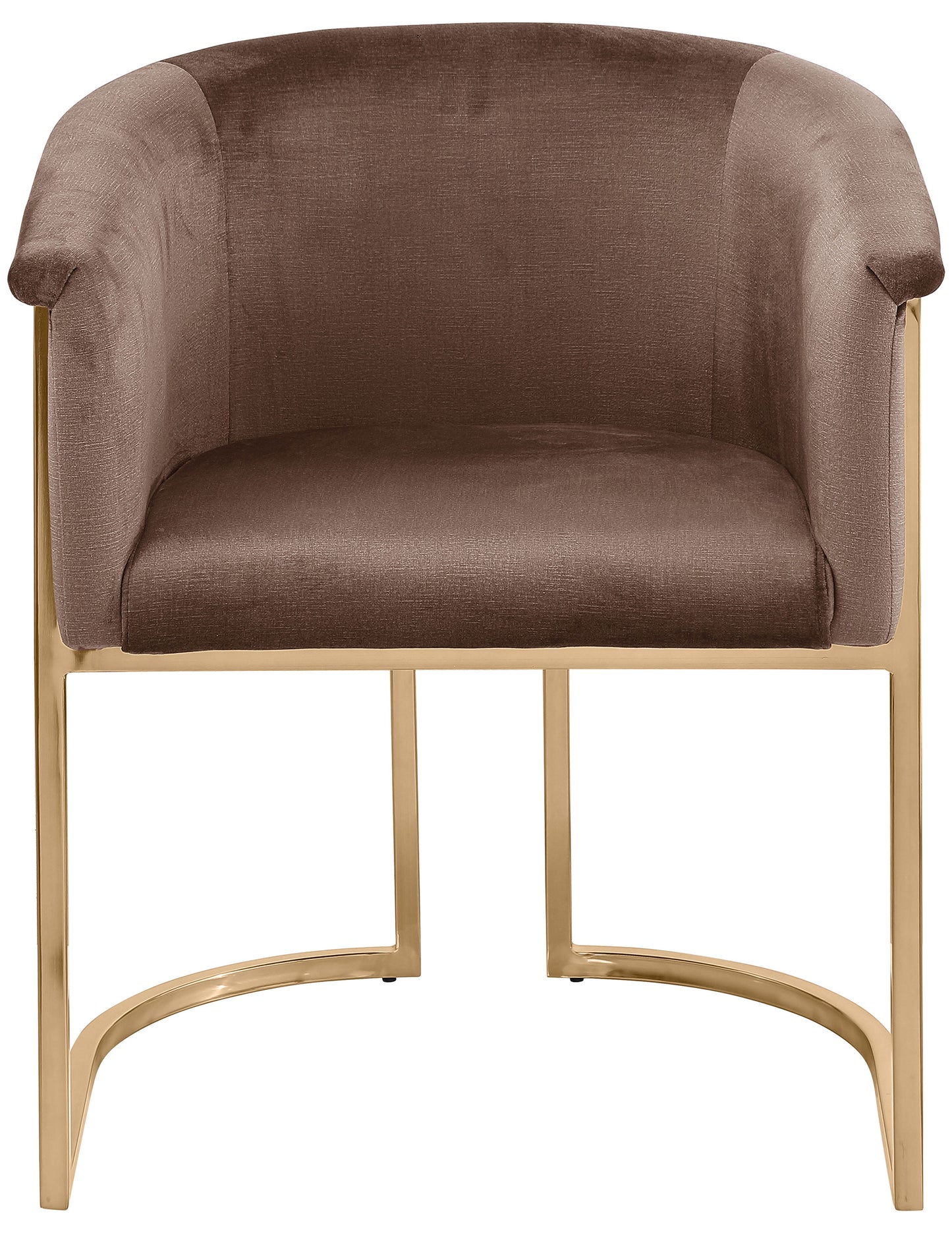 love brown velvet dining chair c