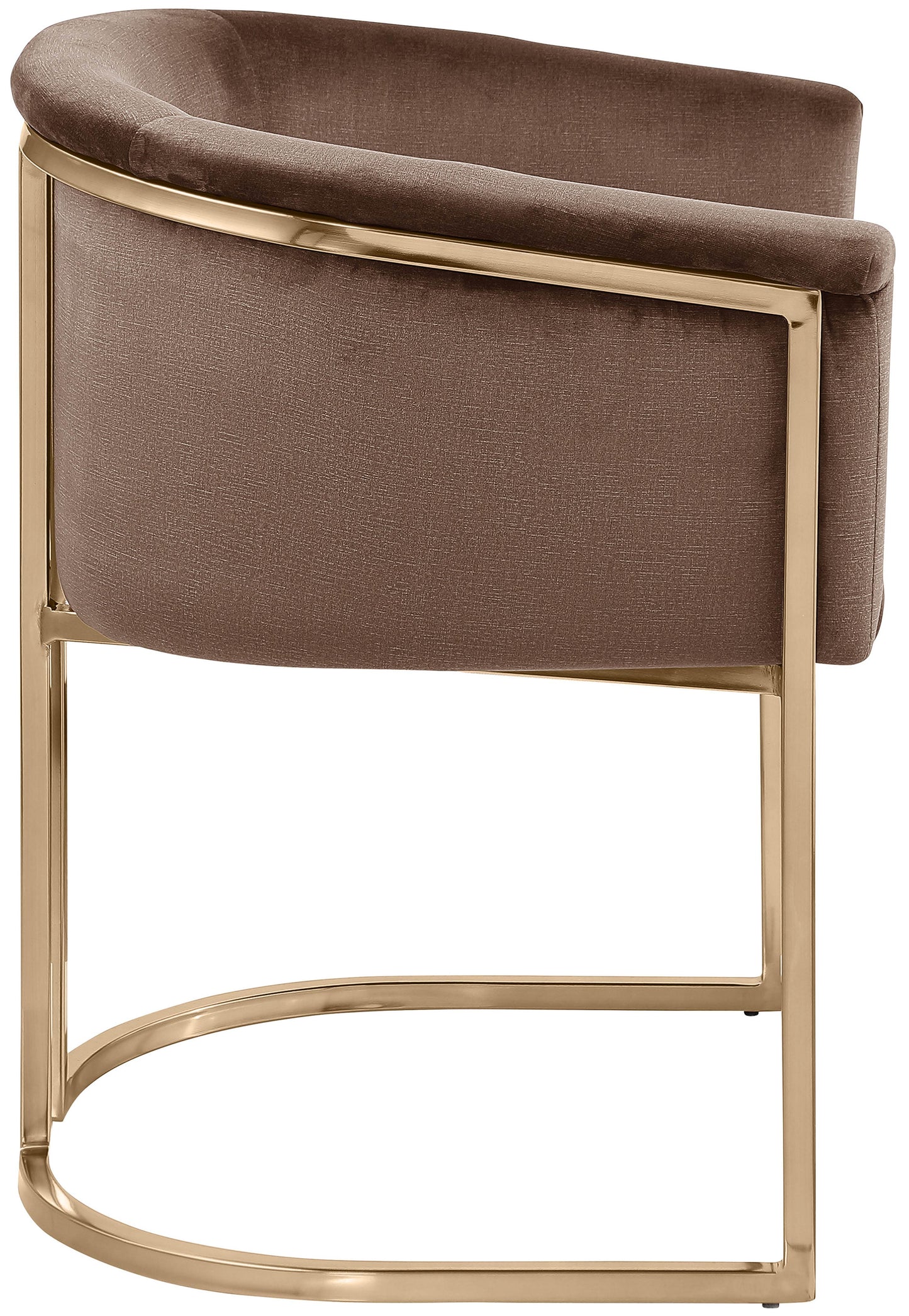 love brown velvet dining chair c