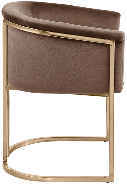 Love Brown Velvet Dining Chair C