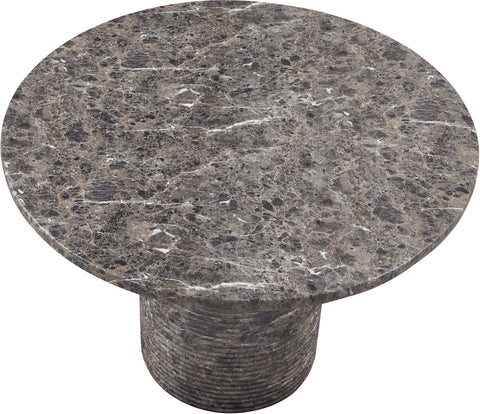 Dorian 43" Brown Concrete Indoor/Outdoor Dining Table, 1 Piece