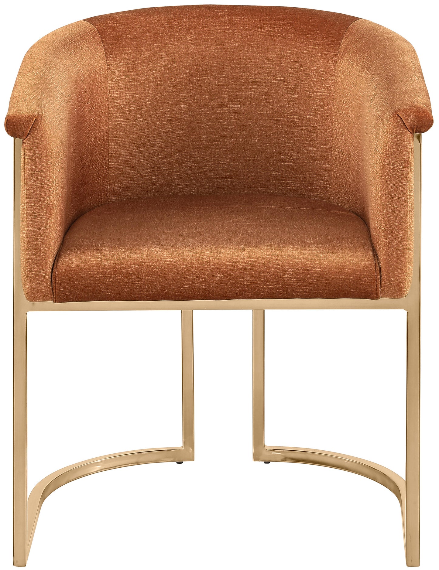 love cognac velvet dining chair c